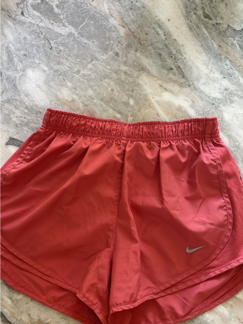 Nike Coral-Red Women's Athletic Running Shorts